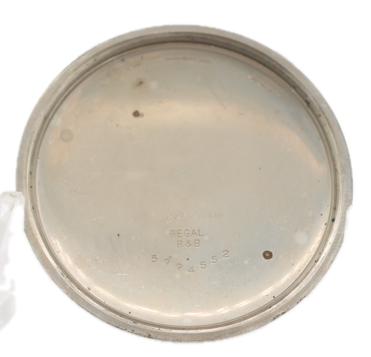 Antique 12s Elgin G.M. Wheeler 17 Jewel Mechanical Pocket Watch 347 NickelUSA