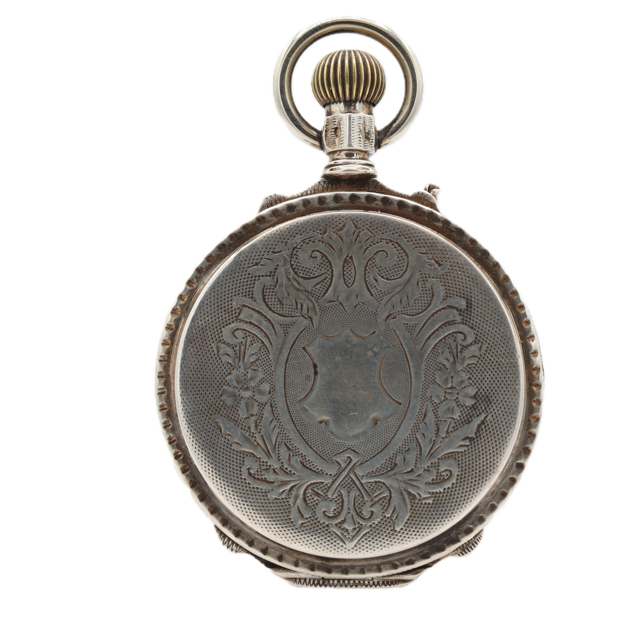 Antique 16 Size Remontoir Box Hinge Mechanical Hunter Pocket Watch .800 Silver