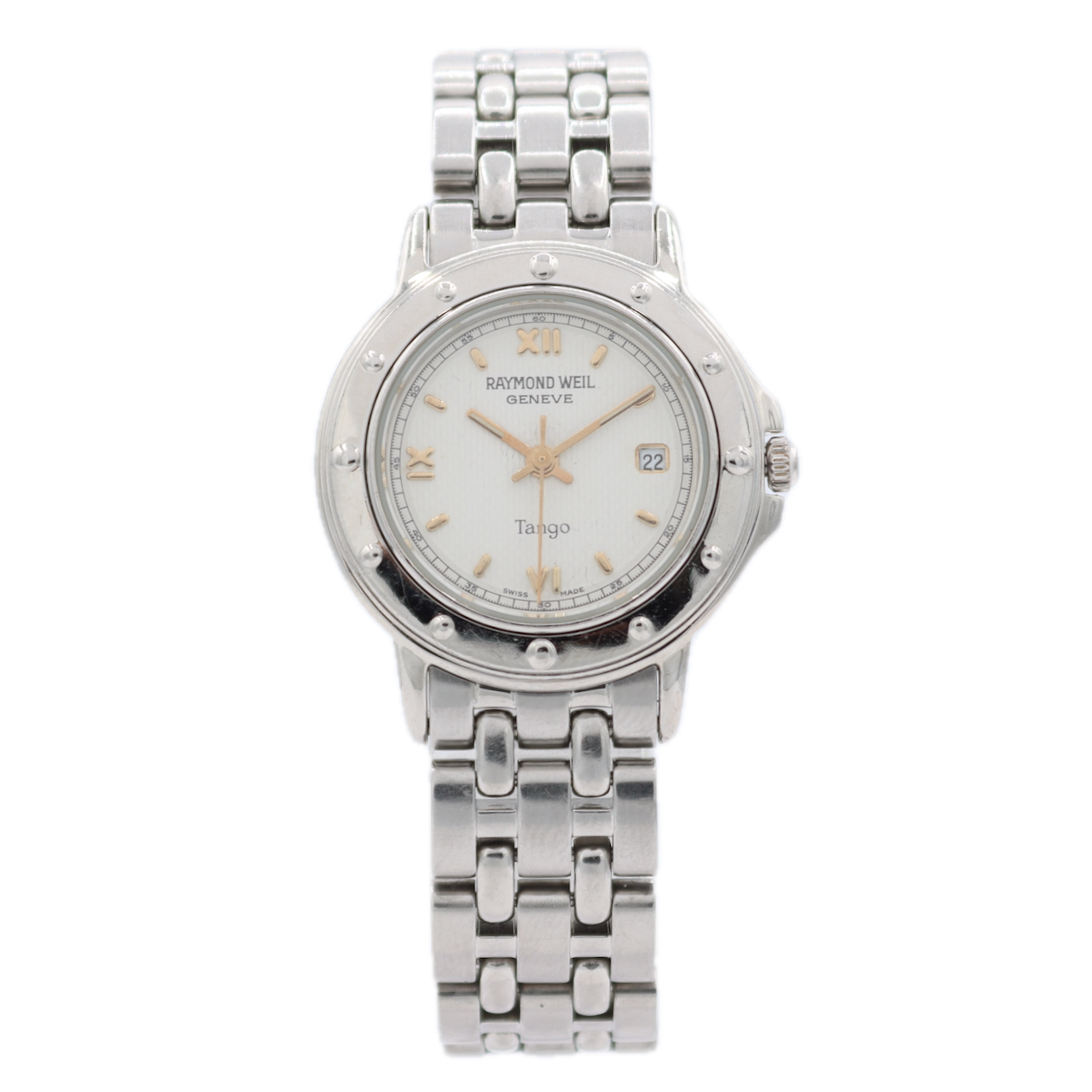 28mm Raymond Weil 5360 Tango Ladies Quartz Wristwatch ETA 956.112 Swiss Steel