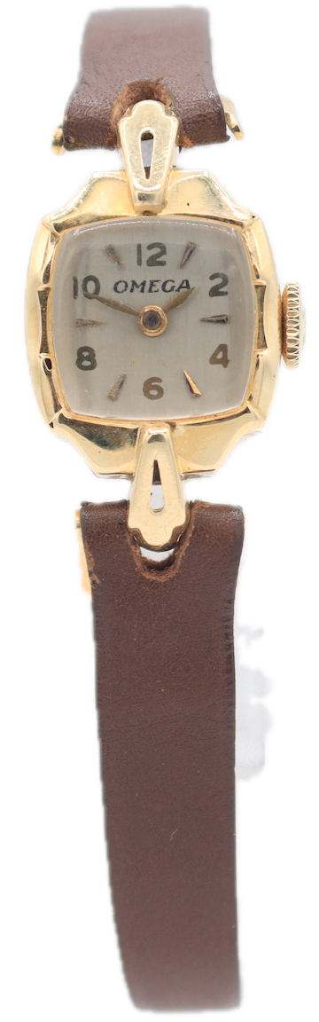 Vintage Omega 5579 Cocktail Ladies Mechanical Wristwatch 212 Swiss 14k Gold