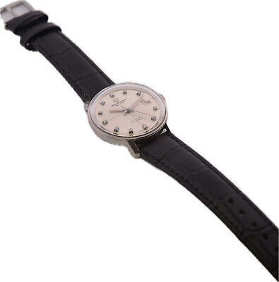 Vintage 35mm Jules Jurgensen Crosshair 17Jewel Men's Automatic Wristwatch Steel