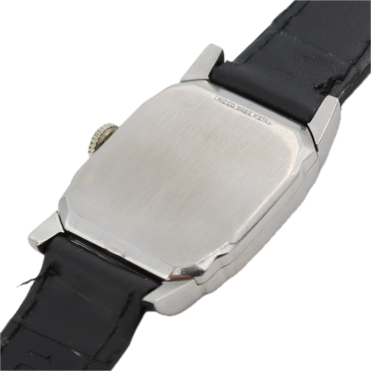 Vintage 1937 Elgin Art Deco 7J Men's Mechanical Wristwatch 526 Chrome Plated