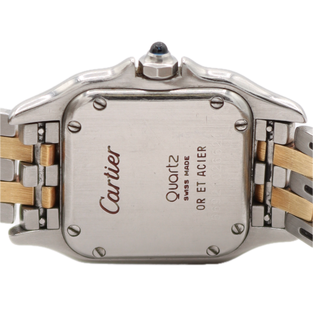 23mm Cartier Panthere De Cartier Ladies Quartz Wristwatch 18kGold & Steel W/Box