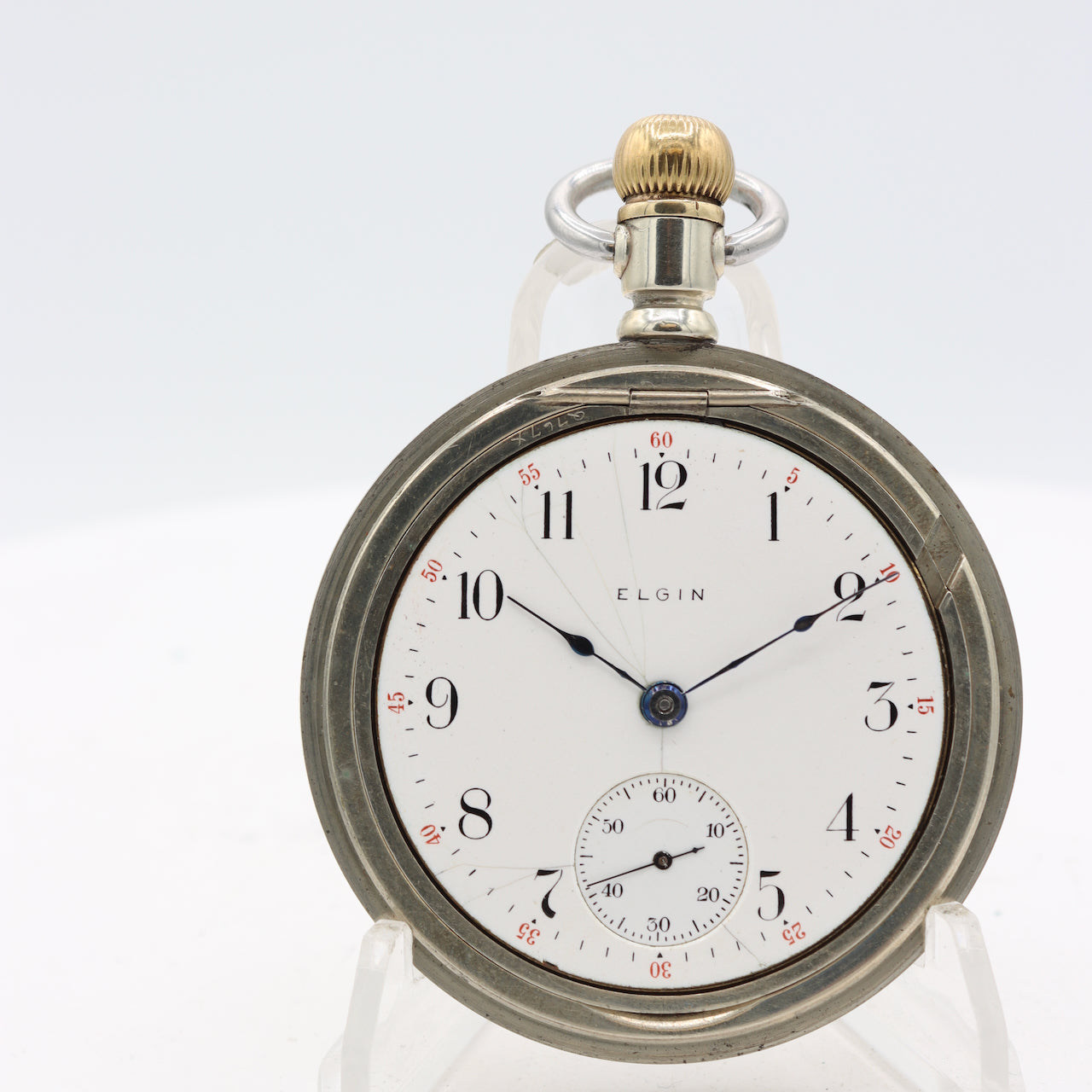 Antique 18s 1888 Elgin Swingout Coin Edge Mechanical Pocket Watch 43 NickelUSA