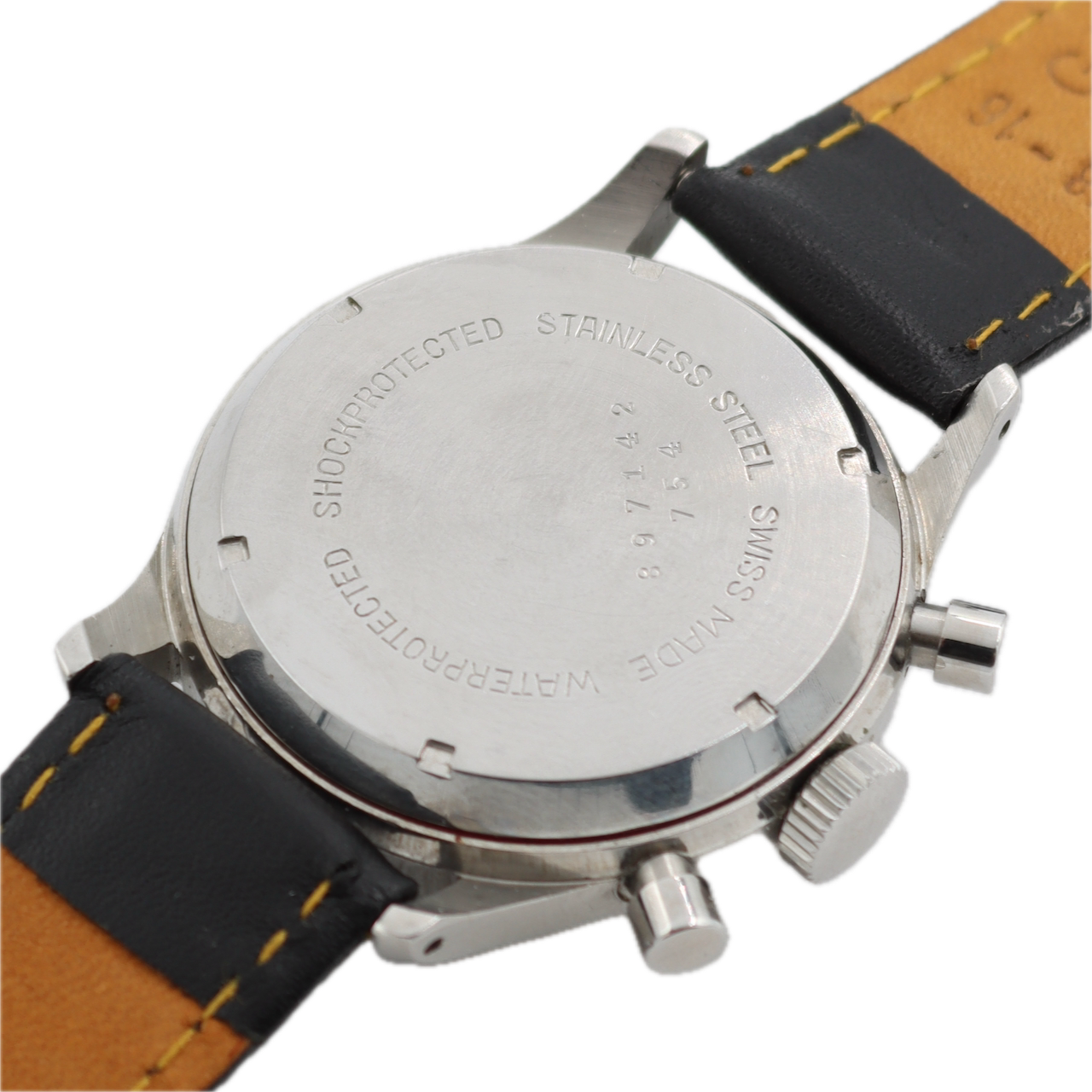 Vintage Leonidas 754 Men's Chronograph Wristwatch Valjoux 72 Steel Pre Heuer