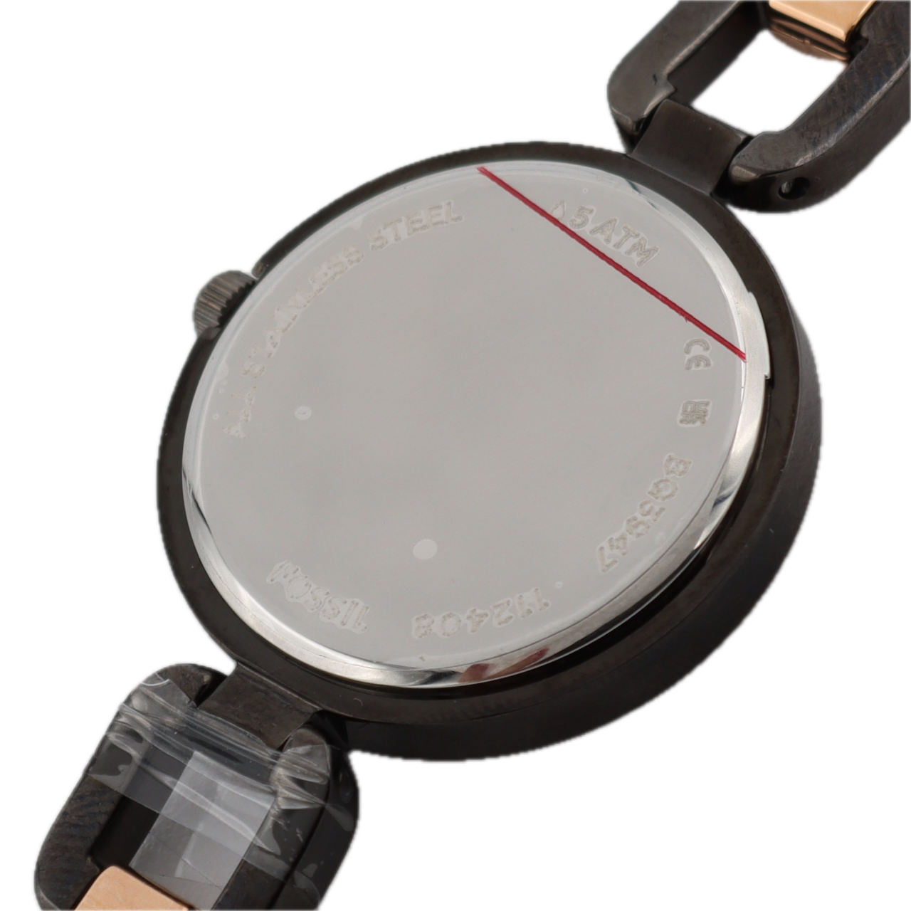 Fossil BQ3947 Kerrigan Ladies Quartz Wristwatch Gun Metal/Rose Gold With Box