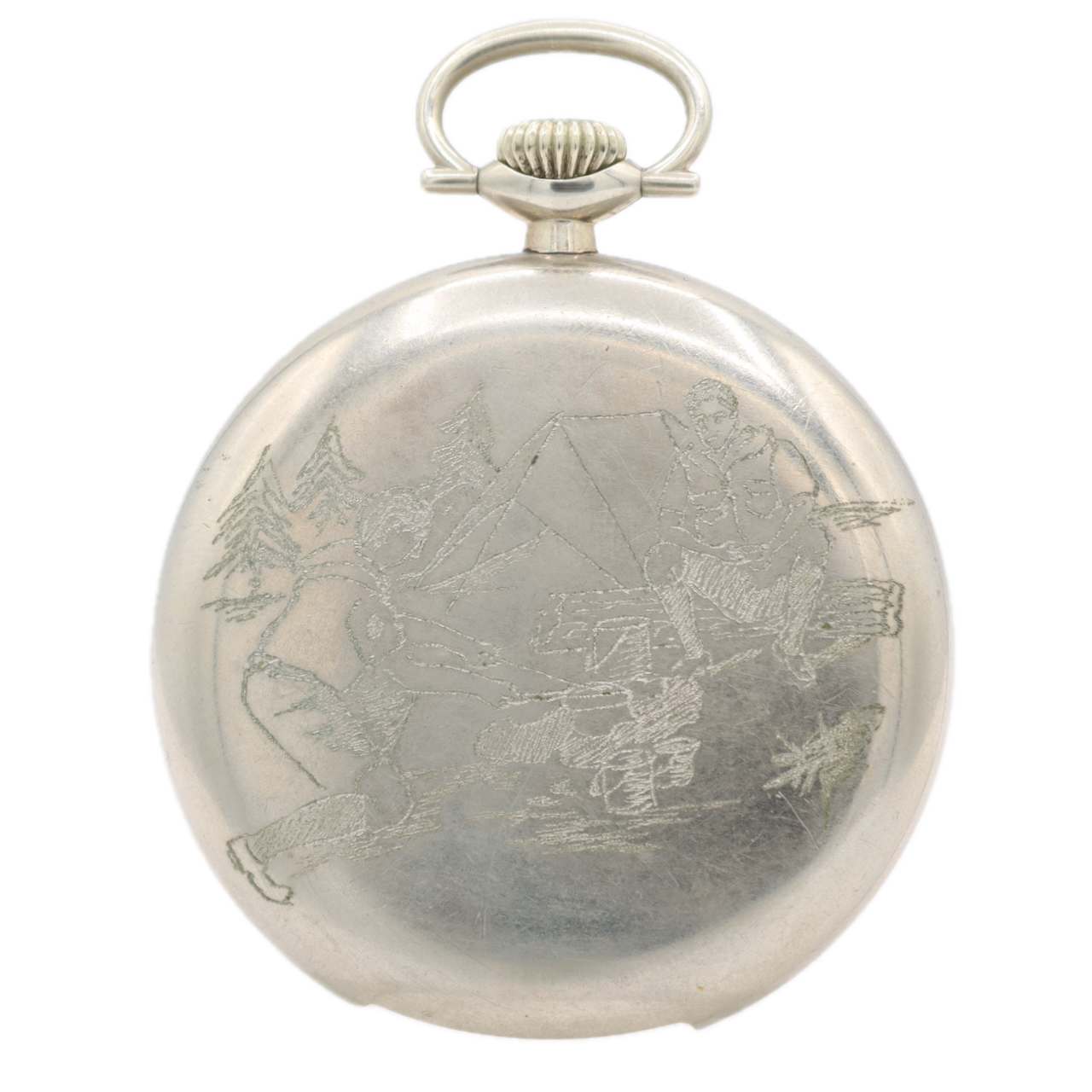 Antique 18s 1919 Illinois 21j Railroad Pocket Watch Bunn Special Nickel USA