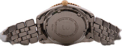 Vintage 36mm Bucherer 955.711 Men's Quartz Wristwatch Swiss Steel Two Tone