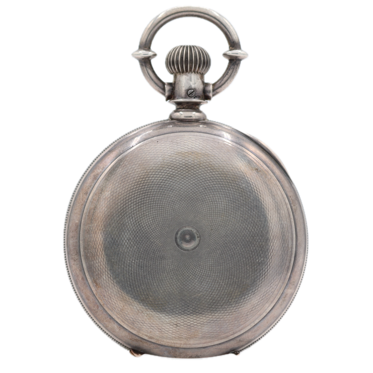 Antique 18 Size Hampden Mechanical Hunter Pocket Watch Sterling Silver USA