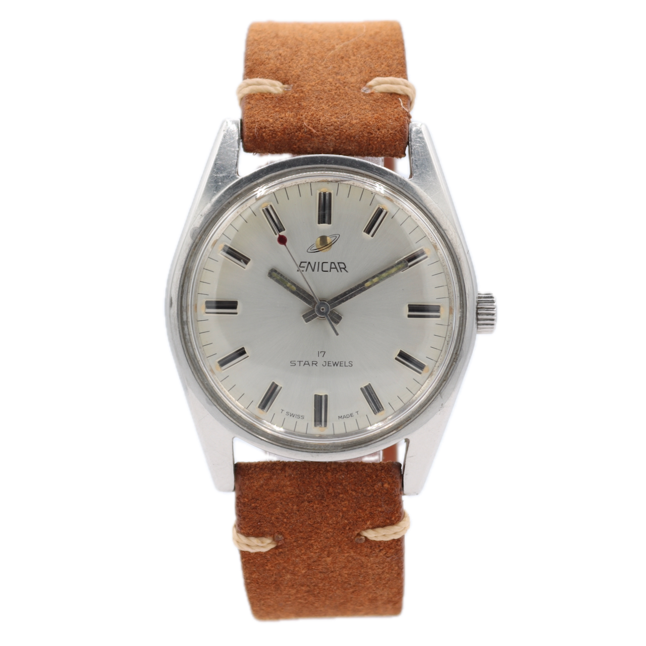 36mm Enicar 2375 Ocean Pearl Men's Mechanical Wristwatch Enicar 160 Swiss Steel