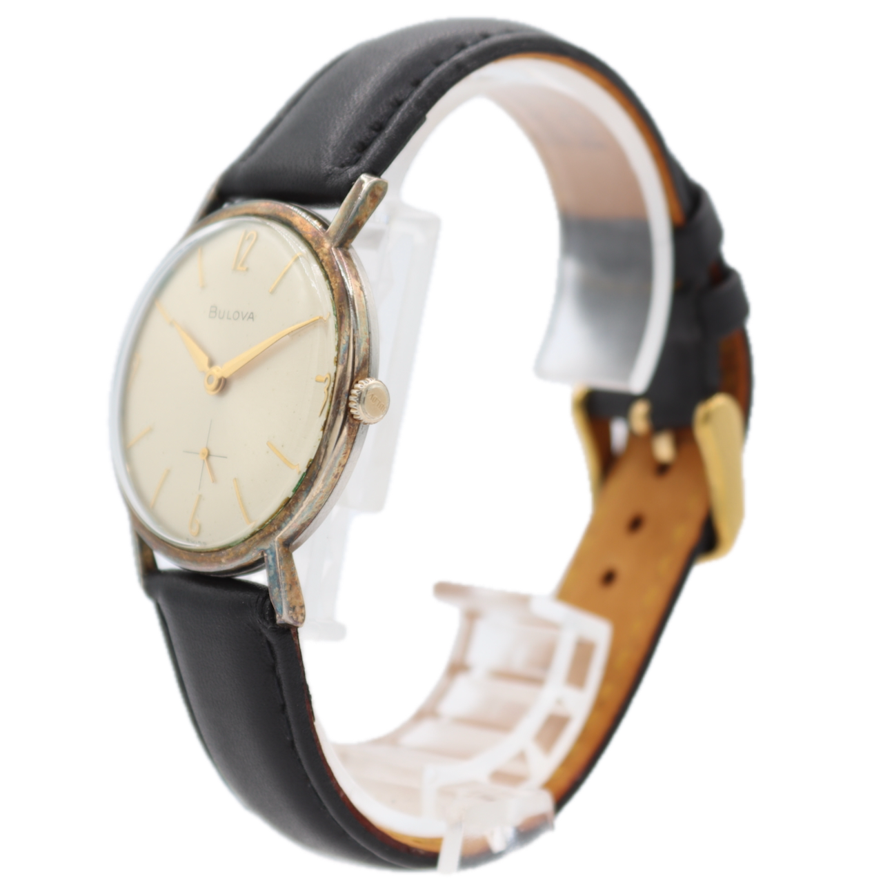 Vintage 32.5mm 1964 Bulova Sunburst Men's Mechanical Wristwatch 11AF 10k RGP