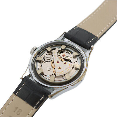 Vintage 34mm Zodiac Hermetic Men's Mechanical Wristwatch Swiss Made Serviced