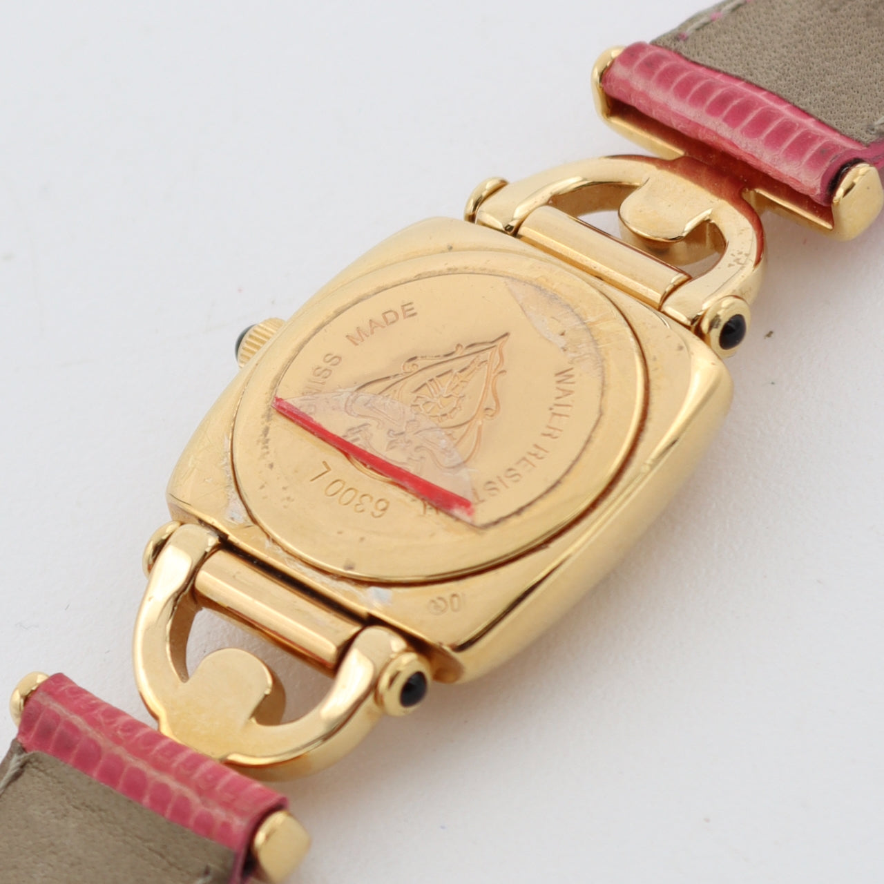 22mm Gucci 6300L Horsebit Links Ladies Quartz Wristwatch Swiss Gold Plated
