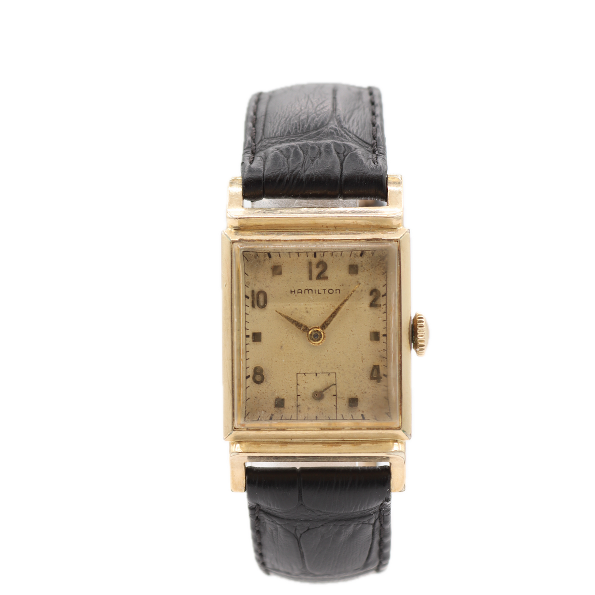 Vintage 23mm 1952 Hamilton Franklin Men's Mechanical Wristwatch 980 USA 10k GF
