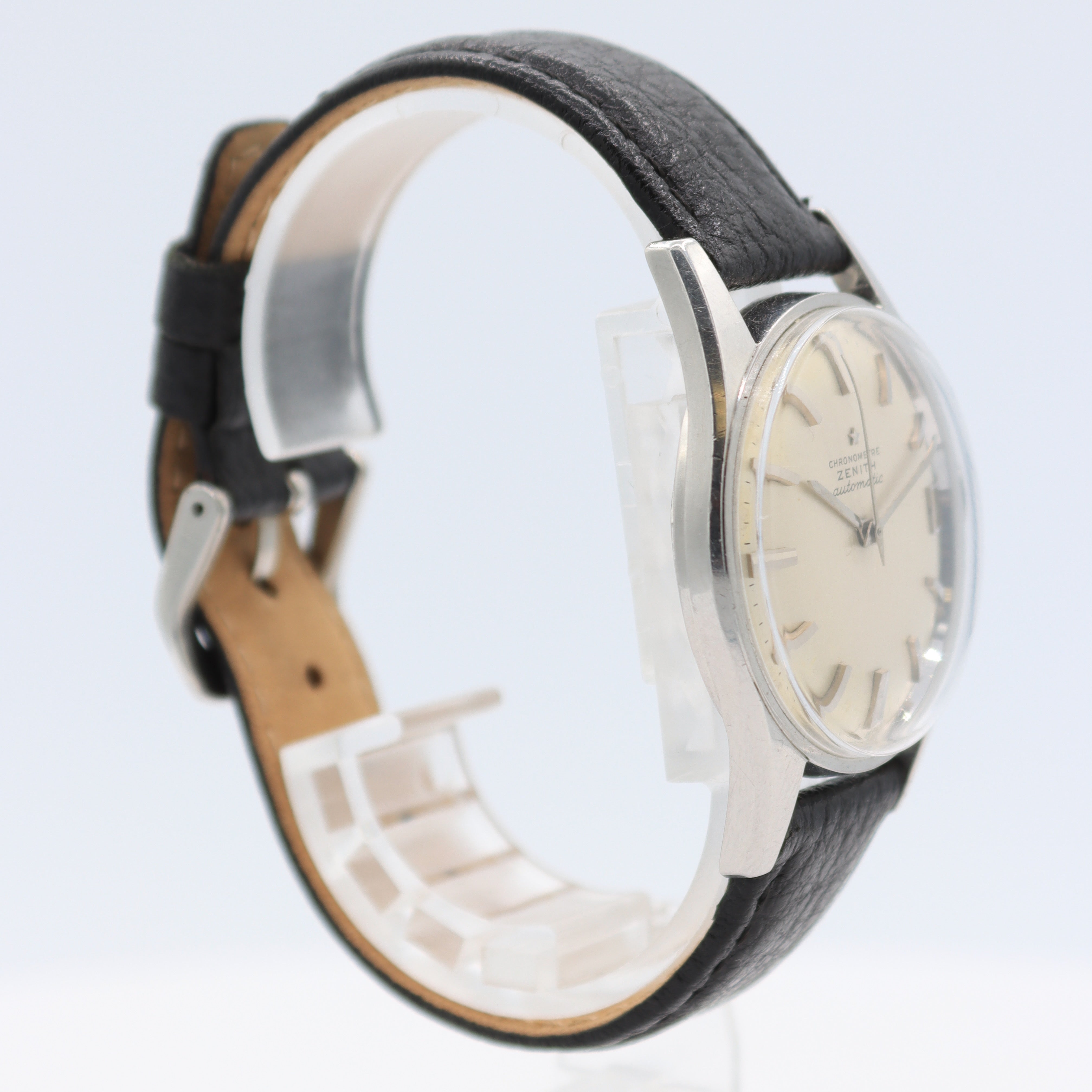 Vintage 35mm Zenith Chronometer Men's Automatic Wristwatch 2532PC Swiss Steel