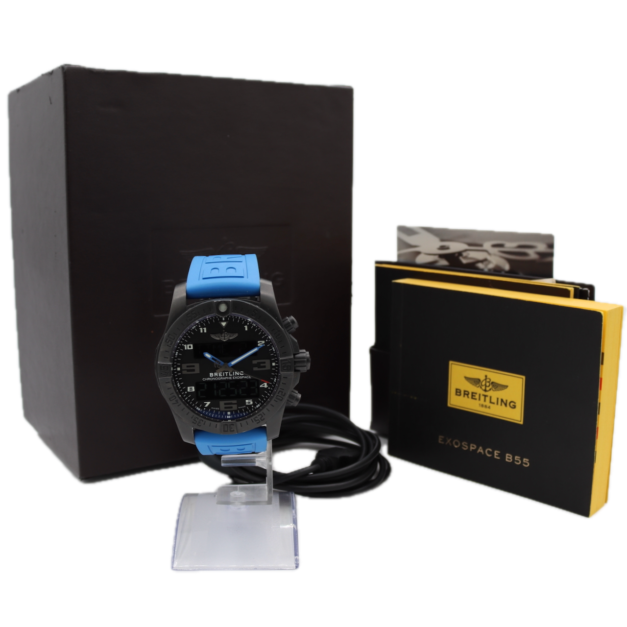 48mm Breitling VB5510H21B1S1 Exospace B55 Men's Wristwatch DLC-Coated Titanium