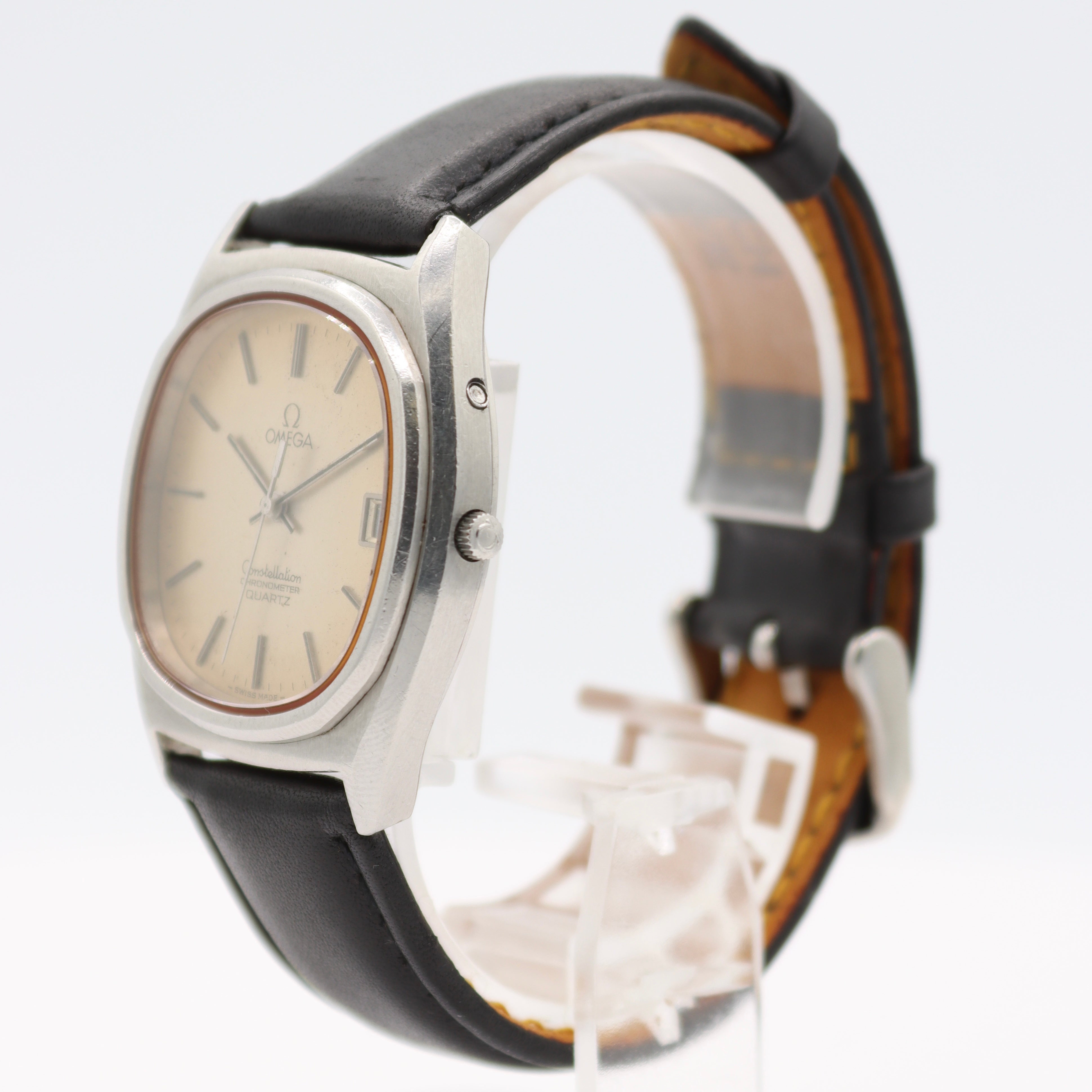 Vintage 34mm Omega Chronometer 1333 Constellation Men's Quartz Wristwatch Steel