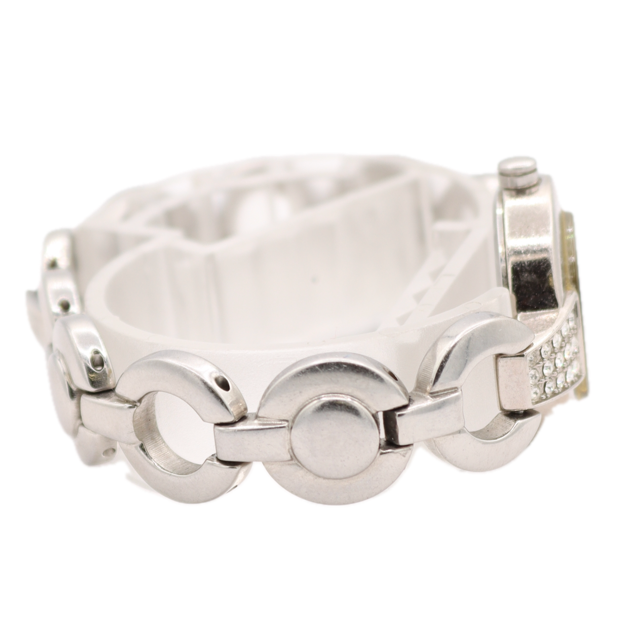 23mm ESQ E5236 Iridescent Dial Ladies Quartz Wristwatch Steel Crystal Accents