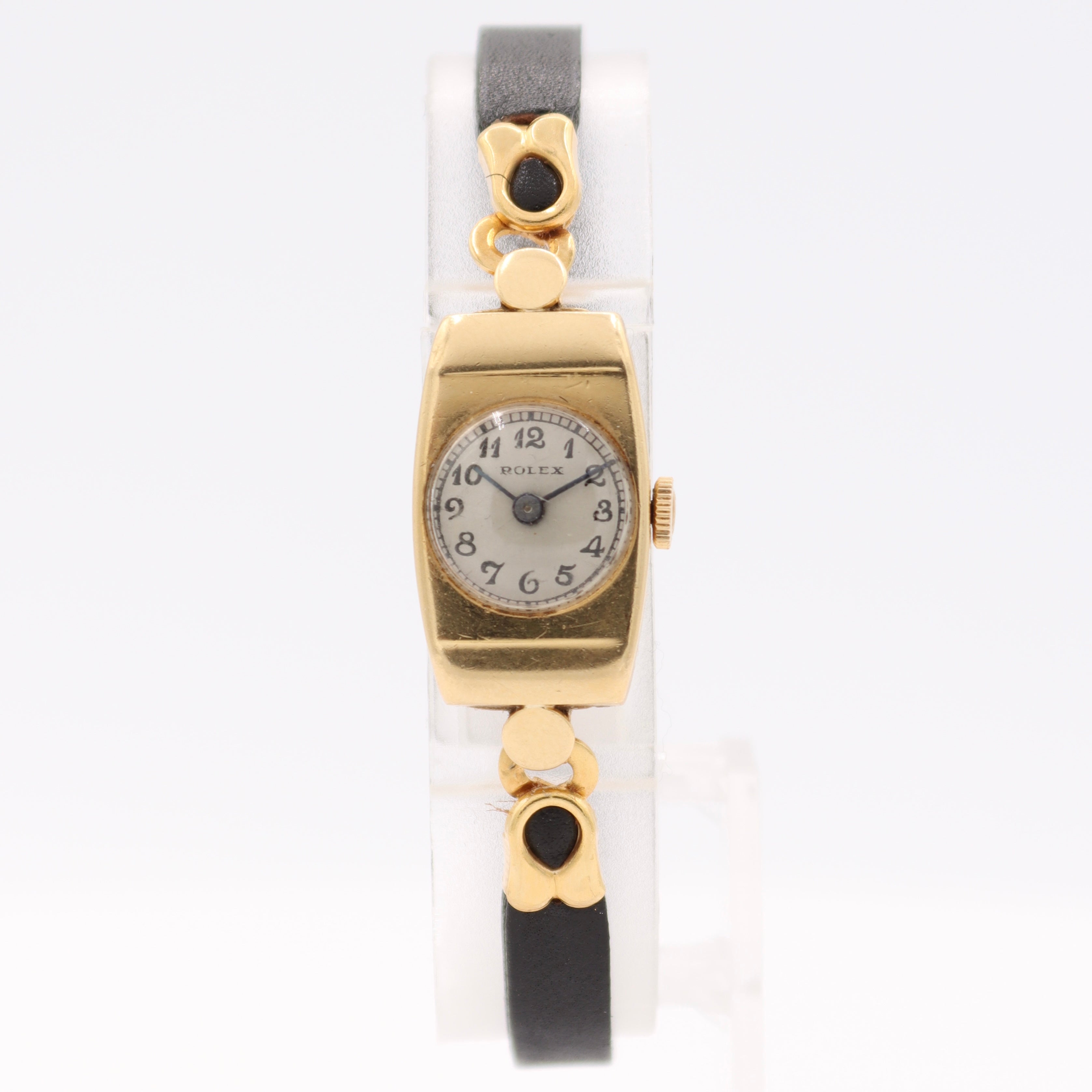 Vintage 14mm 1938 Rolex Cocktail Ladies Mechanical Wristwatch Swiss 18k Gold