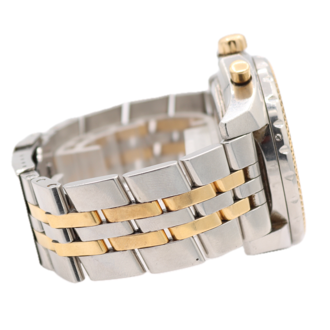 47mm Breitling D13362 Bentley GT Men's Chronograph Wristwatch Steel & 18k Gold