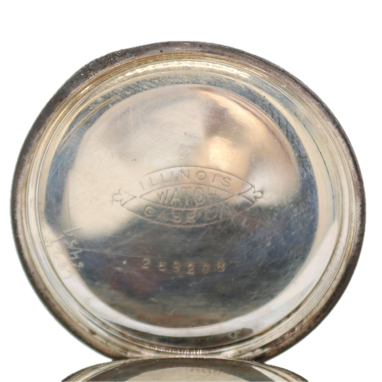 Antique 1900 Elgin Gilt Mechanical Hunter Pocket Watch 224 Sterling Silver