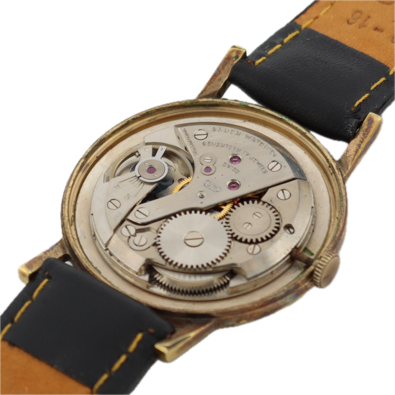 Vintage Gruen Precision James Bond Men's Mechanical Wristwatch Swiss Gold Tone