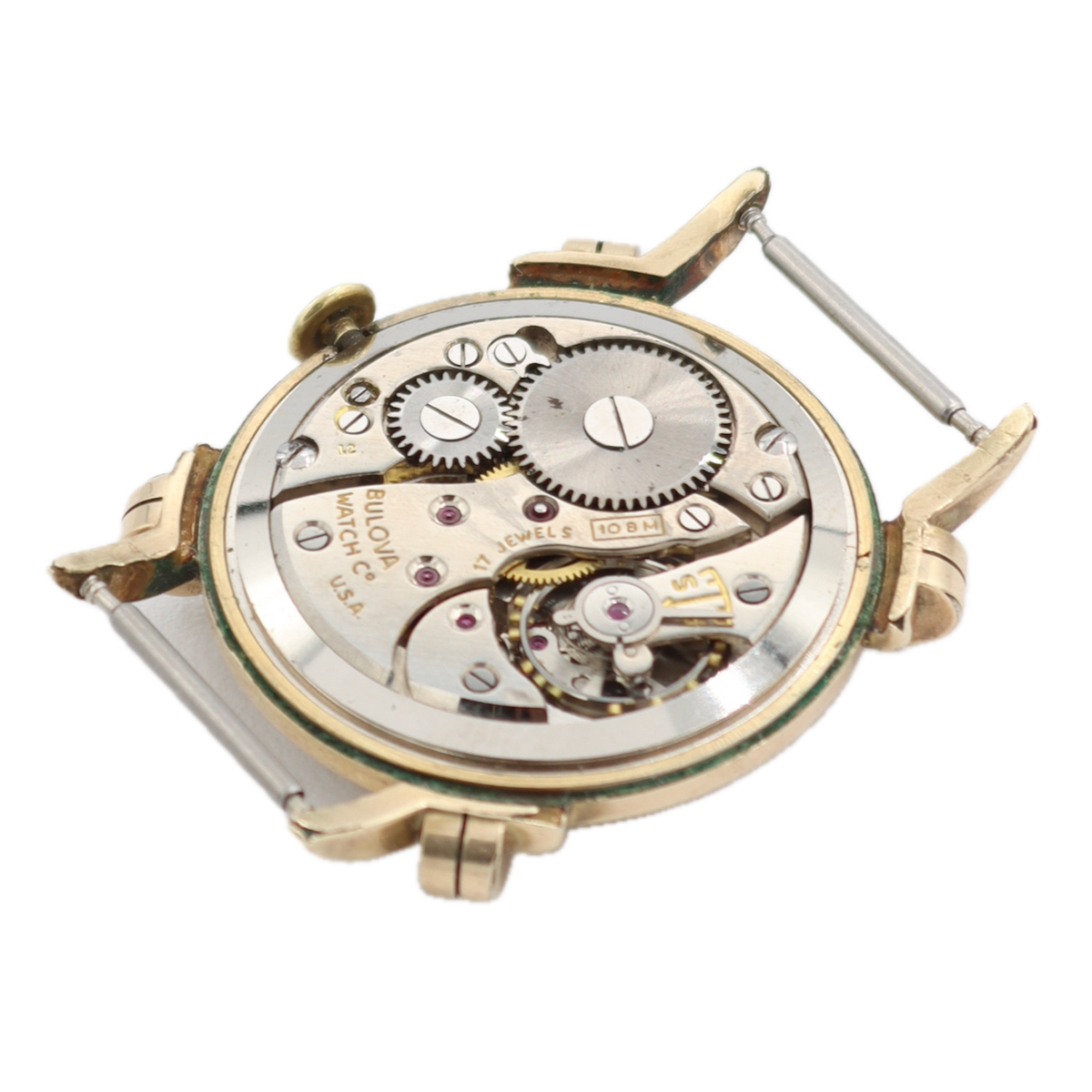 Vintage 29mm Bulova Ashford 17 JMen's Mechanical Wristwatch 10BM USA 10k RGP