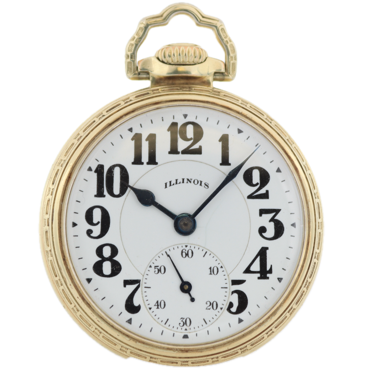 Antique 16 Size Illinois Bunn Special 60H 21J Mechanical Pocket Watch 14k GF