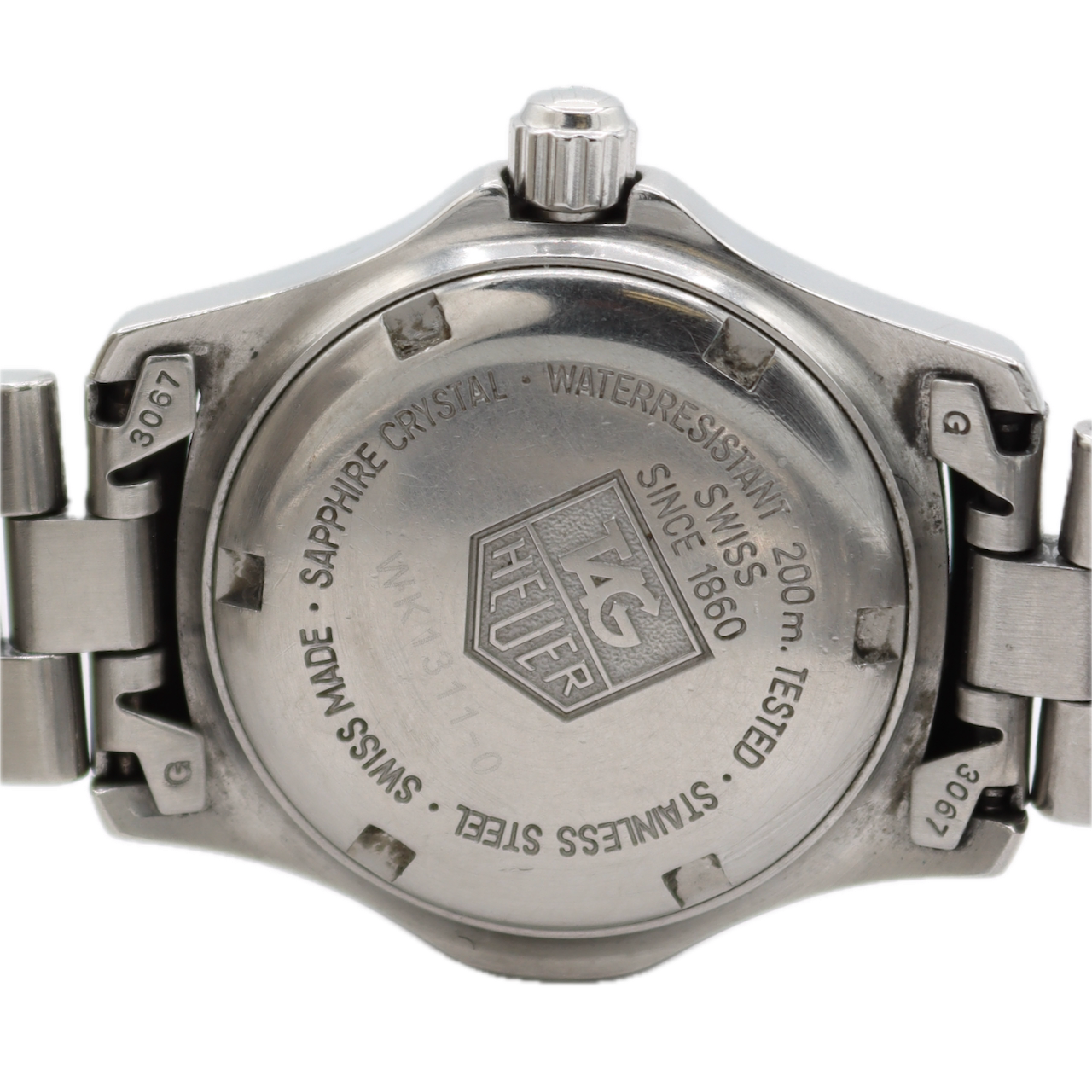 Vintage Tag Heuer WK1311-0 Professional Ladies Quartz Wristwatch Steel Date