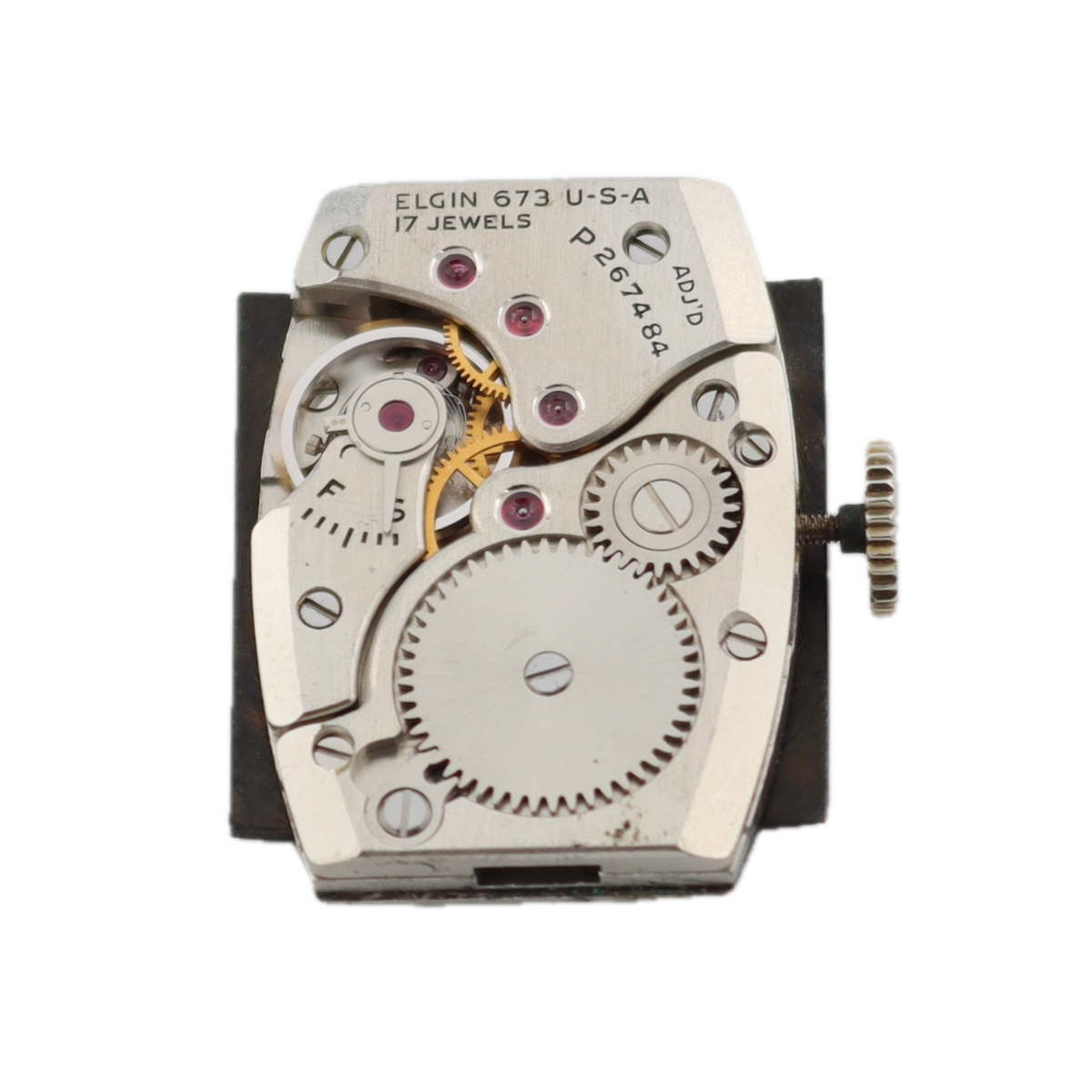 Vintage Elgin 6519 Art Deco 17 Jewel Men's Mechanical Wristwatch 673 USA 10k RGP