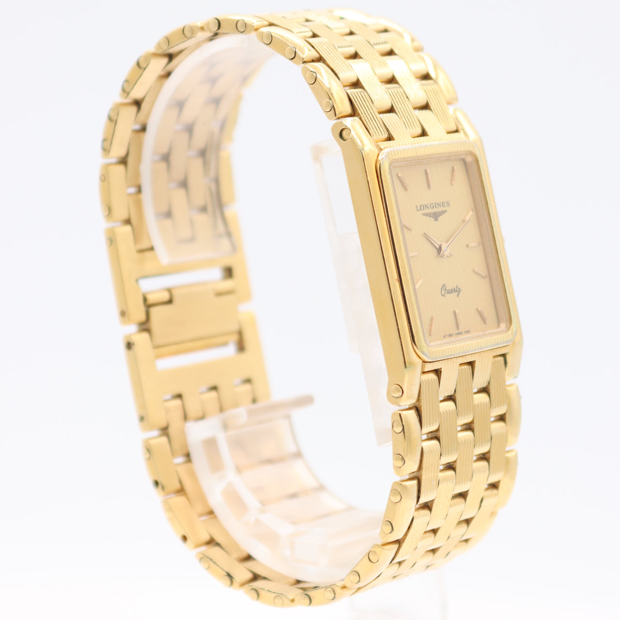 Vintage 24.5mm 1980 Longines Men's Quartz Wristwatch Swiss Gold Tone With Box