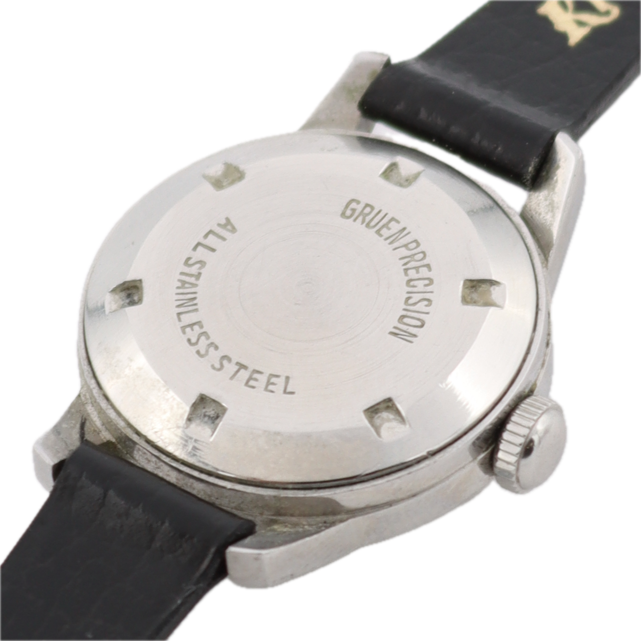 Vintage 22.5mm Gruen Precision 17J Dress Ladies Automatic Wristwatch Swiss Steel