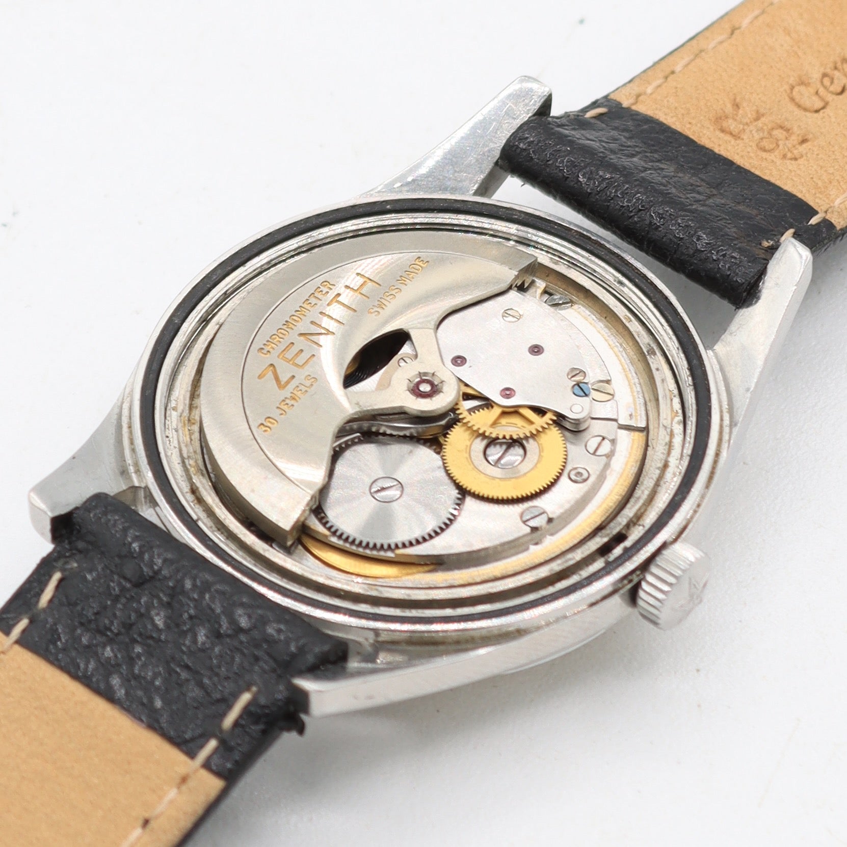 Vintage 35mm Zenith Chronometer Men's Automatic Wristwatch 2532PC Swiss Steel