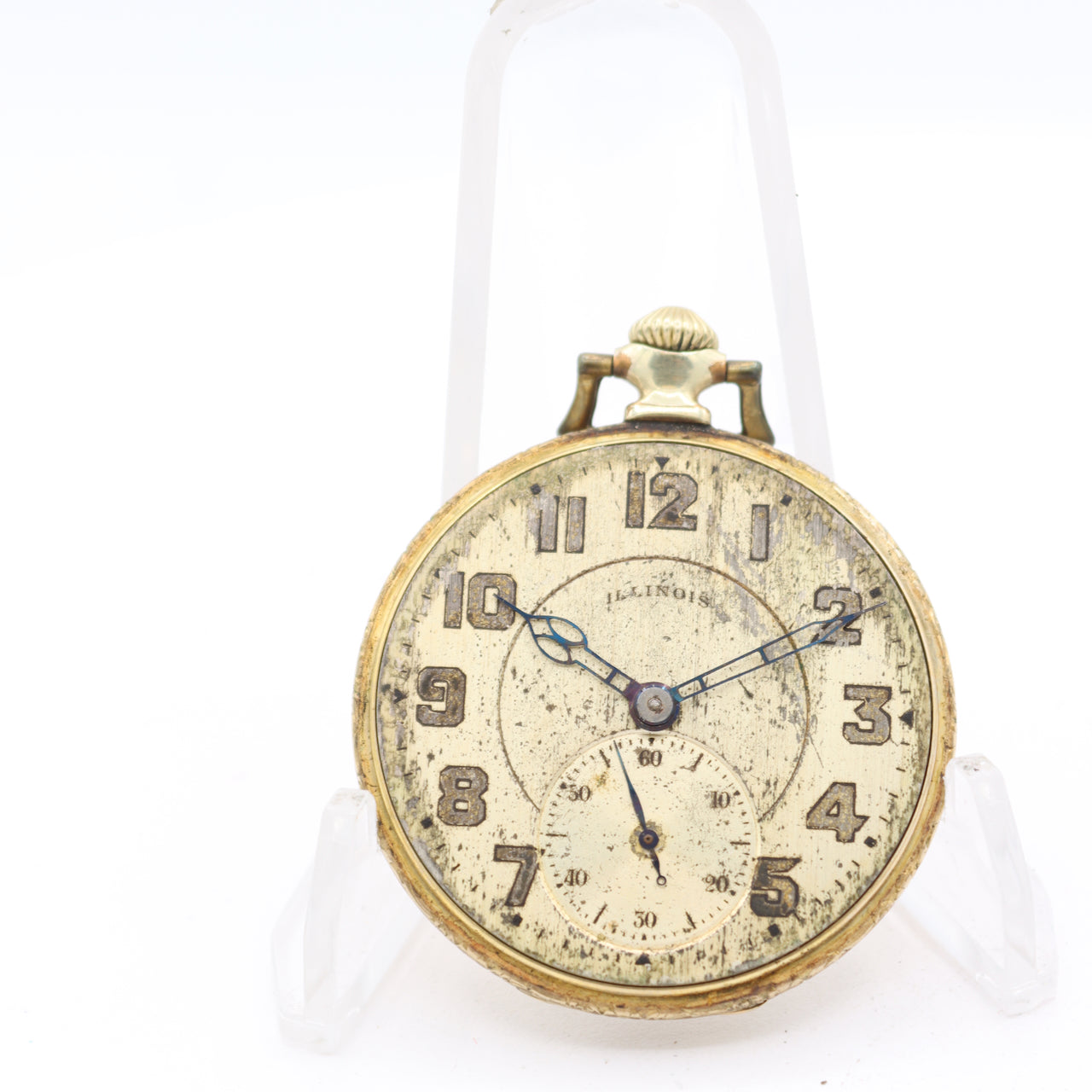 Antique 12s 1921 Illinois 17 Jewel Mechanical Pocket Watch 405 Gold Filled