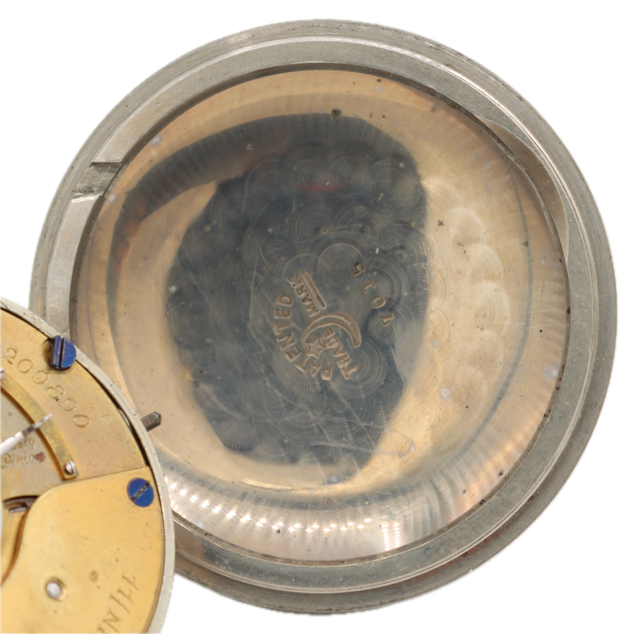 Antique 1887 Elgin Swingout Mechanical Hunter Pocket Watch 10 Nickel Alloy USA