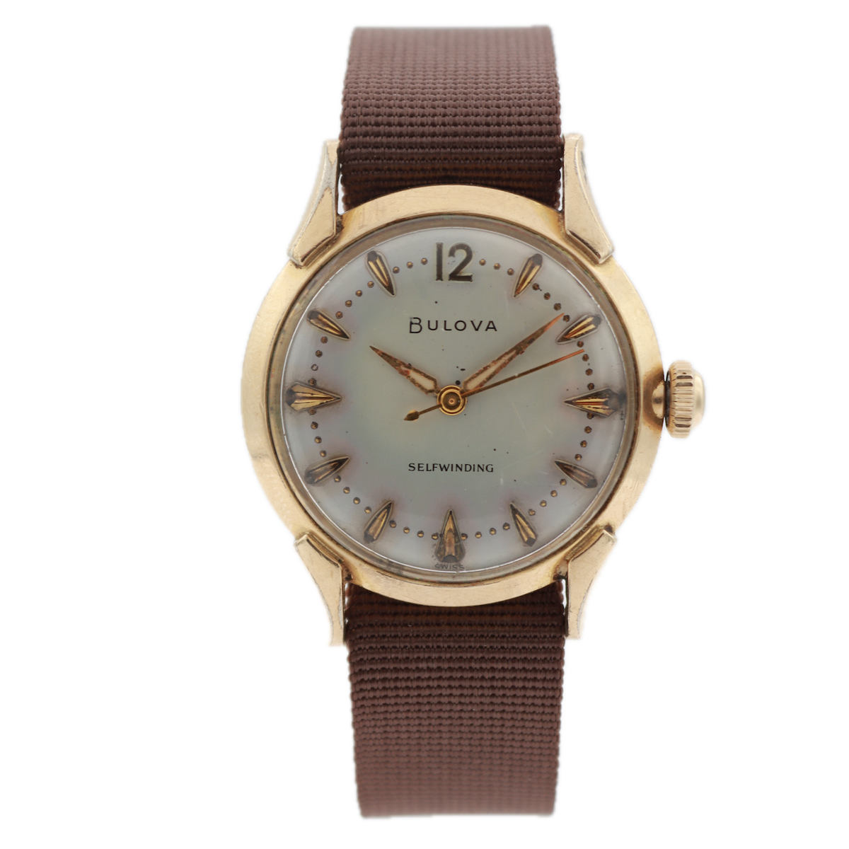 Vintage 1961 Bulova President Men's Automatic Wristwatch 11 AFAC Steel & 10k RGP