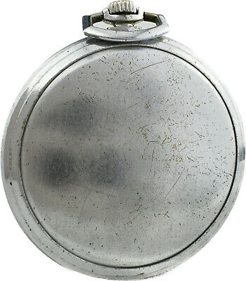 Vintage 1945 Longines WW2 Military 15 Jewel Manual Wind Pocket Watch 37.9 Rare
