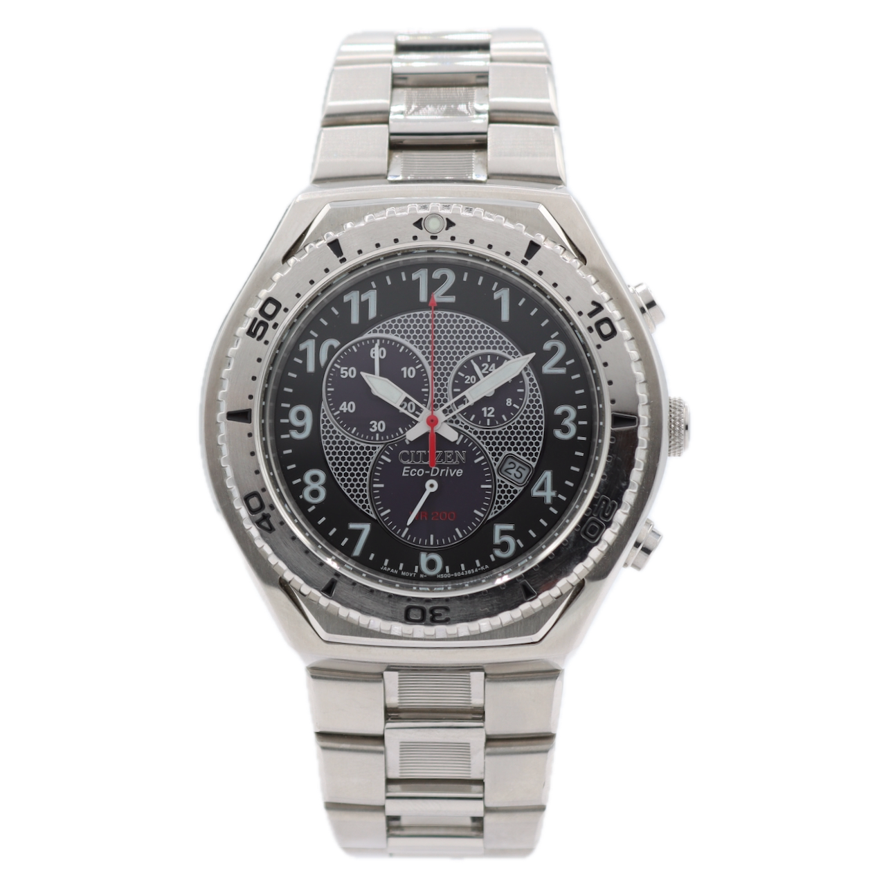 Citizen H500-S025770 Roustabout Men's Quartz Wristwatch Japan Steel Chronograph