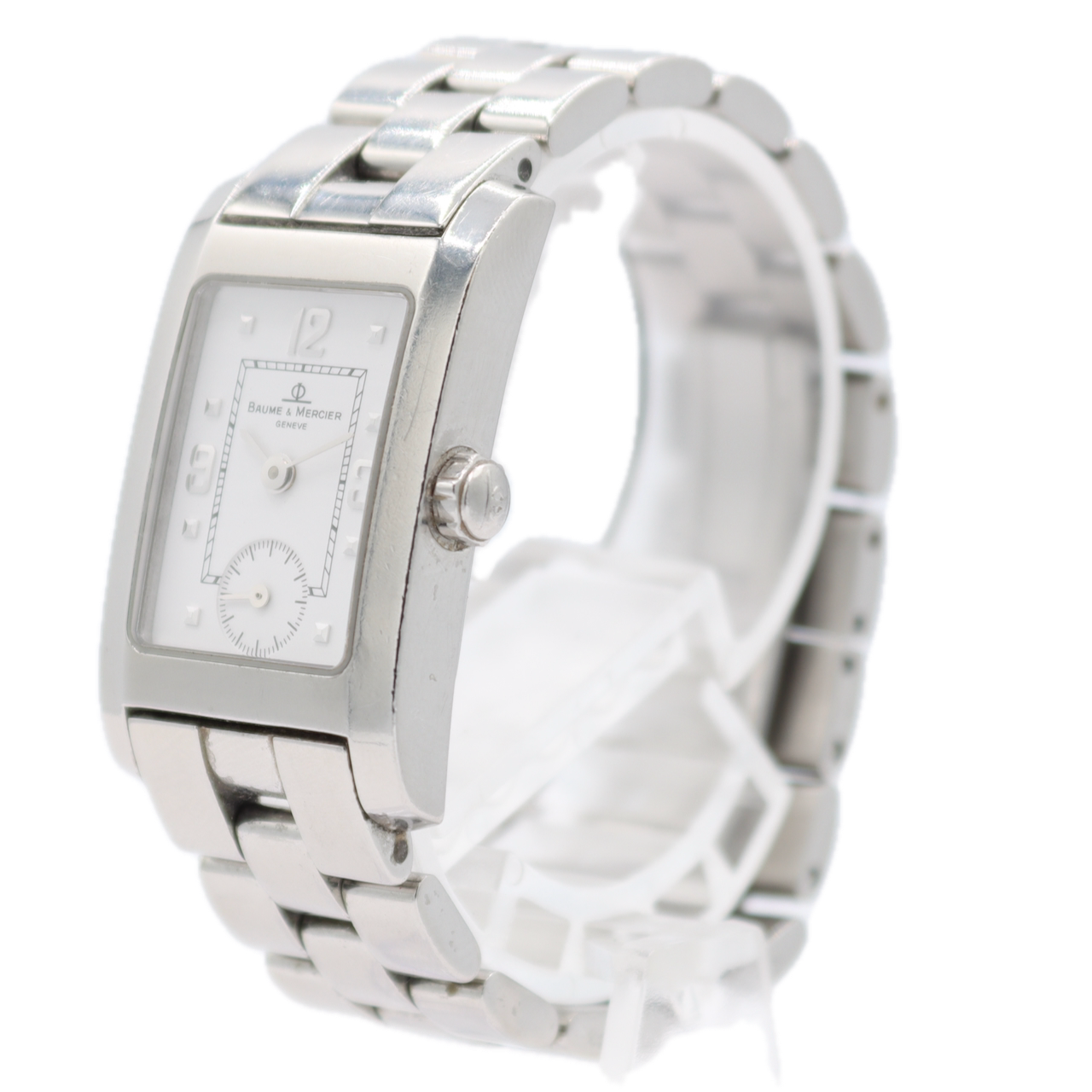 20mm Baume & Mercier MV045139 Hampton Ladies Quartz Wristwatch Swiss Steel