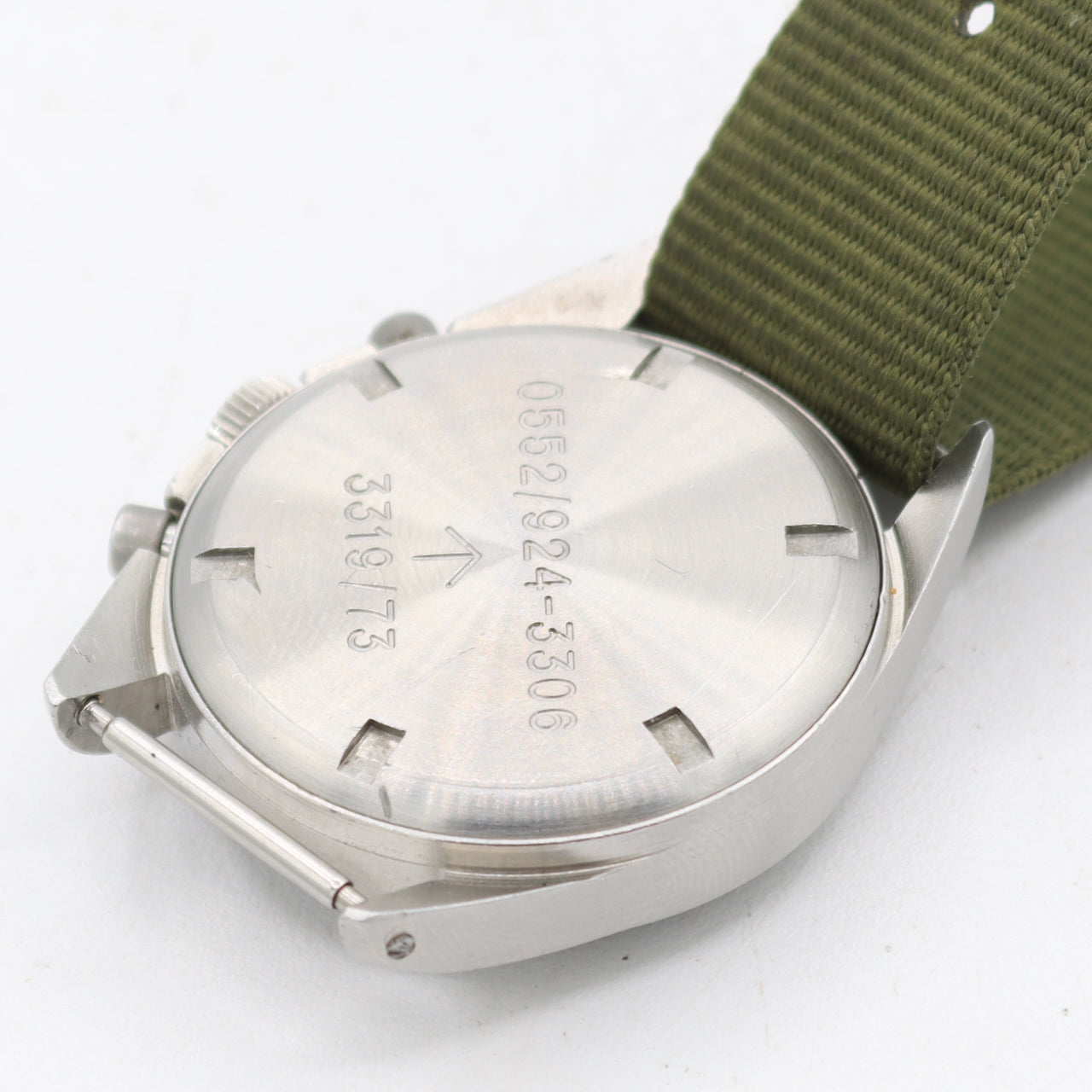 Vintage 39mm 1973 CWC Military Pilot Men's Chronograph Wristwatch Steel