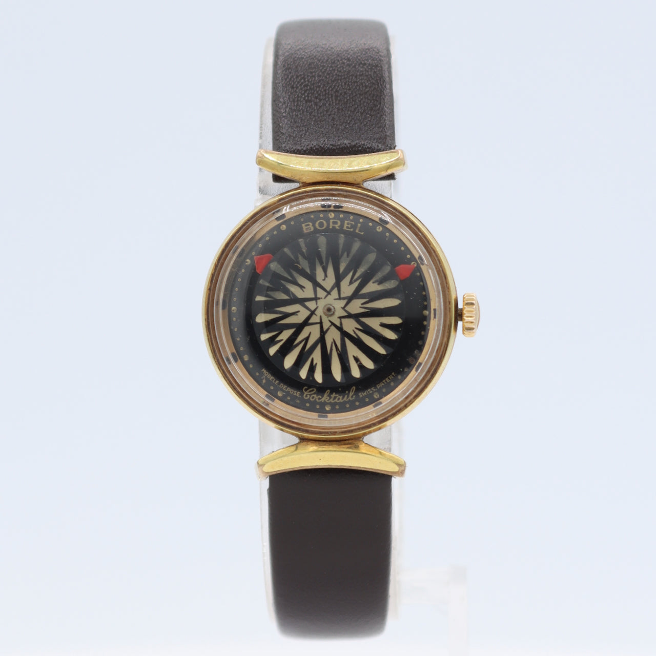 Vintage Borel Cocktail 17J Ladies Mechanical Wristwatch 26 Swiss Gold Tone