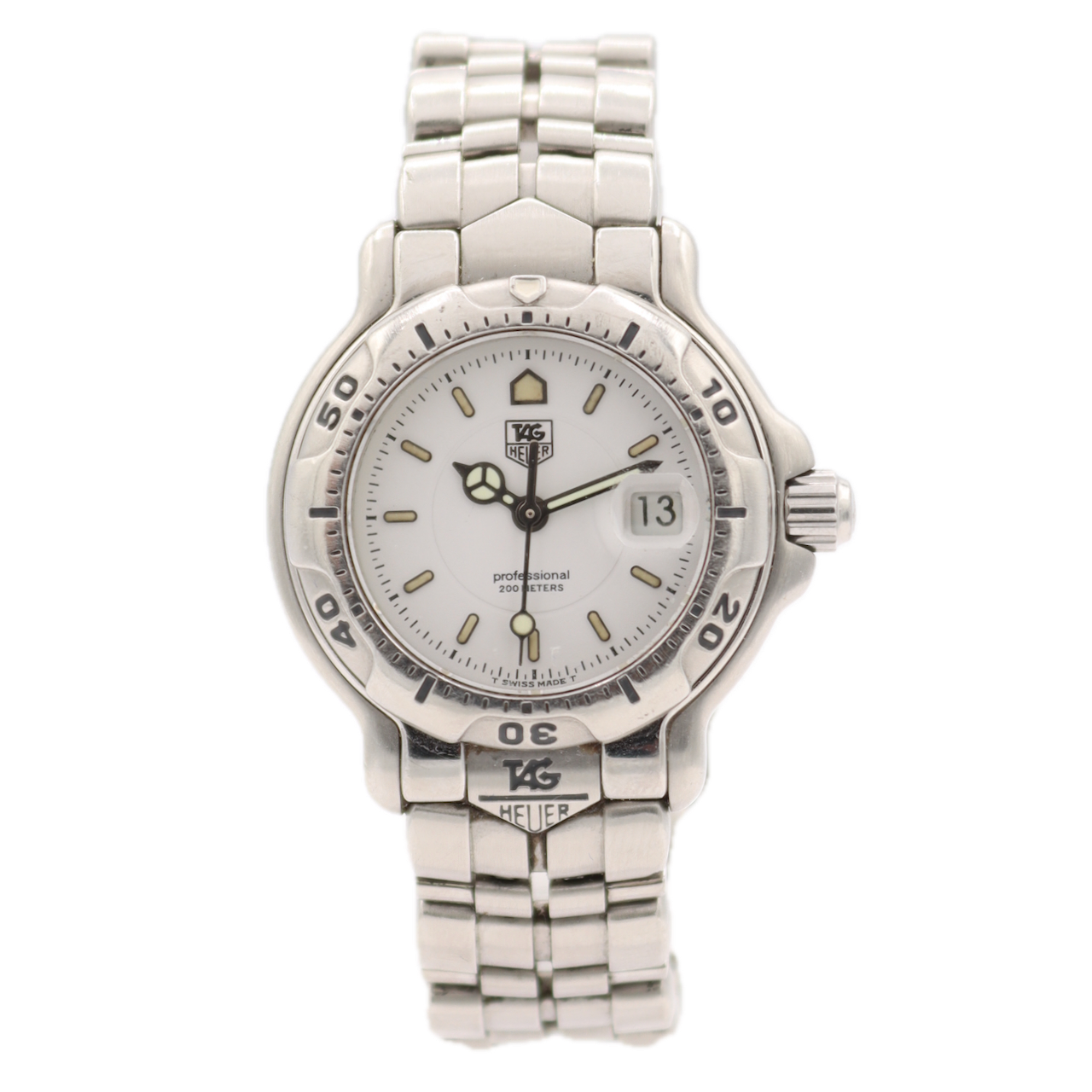 28mm Tag Heuer WH1311 Professional 6000 Ladies Quartz Wristwatch Swiss Steel