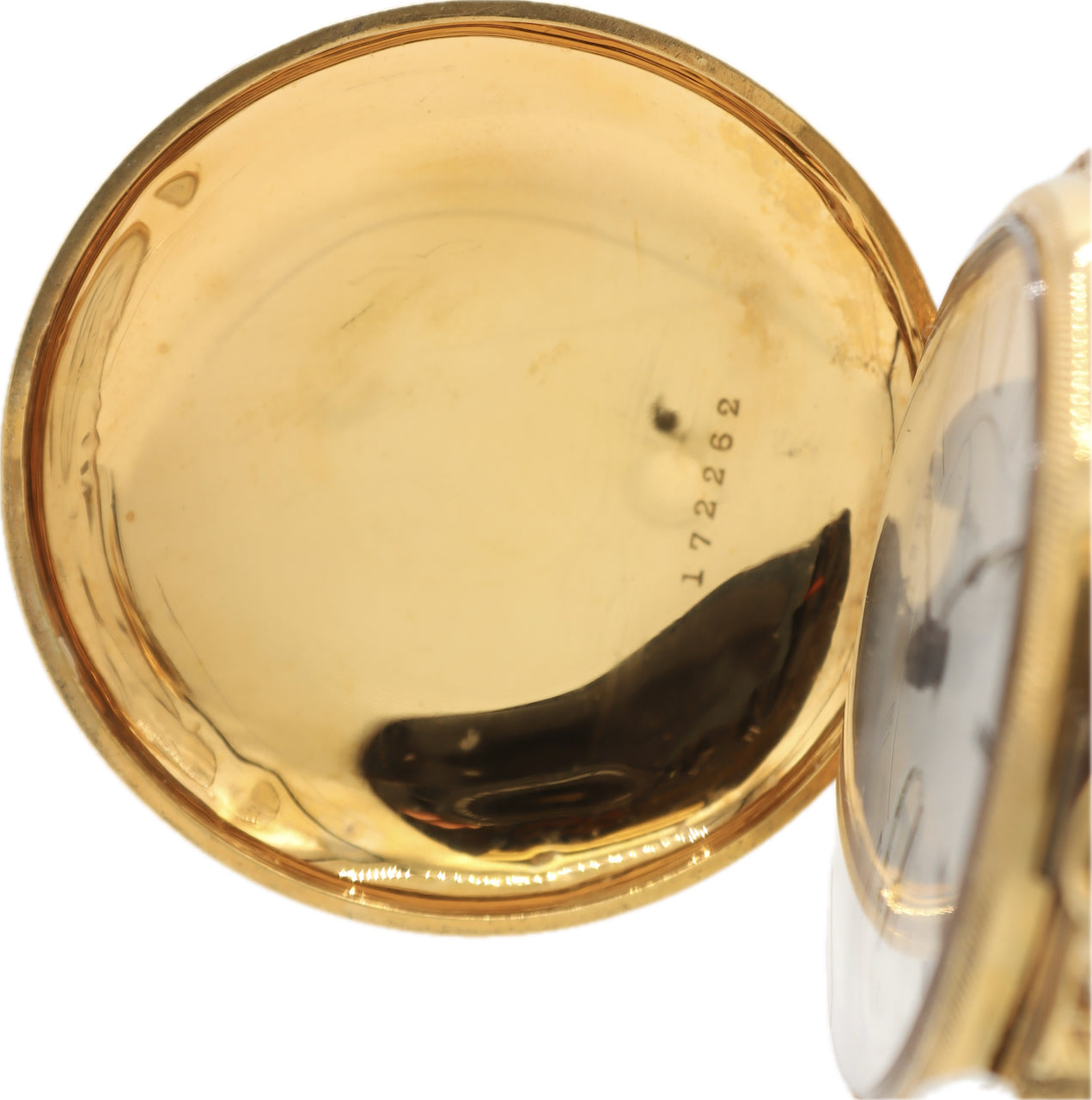 Antique 18S Rockford Wathier Square Two Tone w Box Hinge Hunter Pocket Watch 49