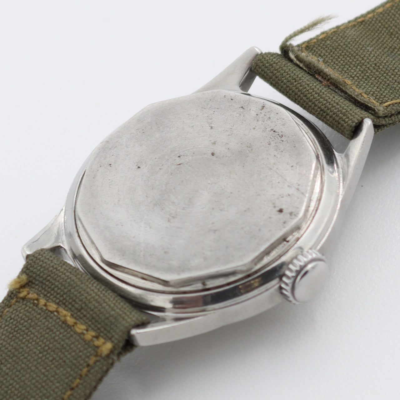 Vintage 30mm 1941 Elgin Service 15j Men's Mechanical Wristwatch 554 USA Steel