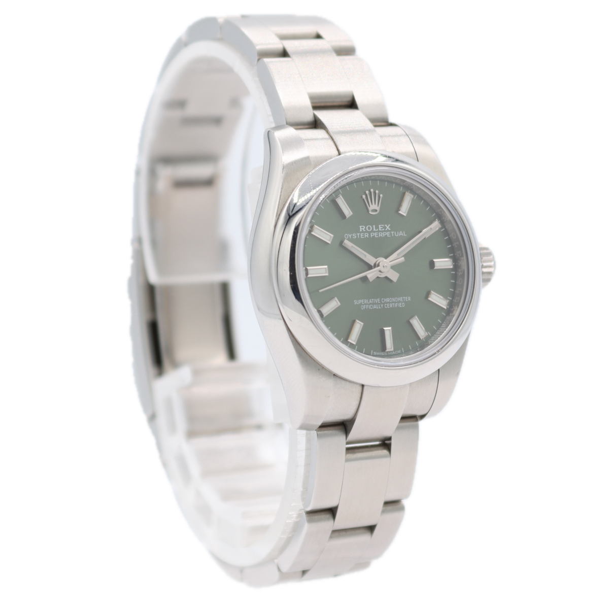 Pre-Owned Modern Rolex Oyster Perpetual Olive Green 176200 – photo 4