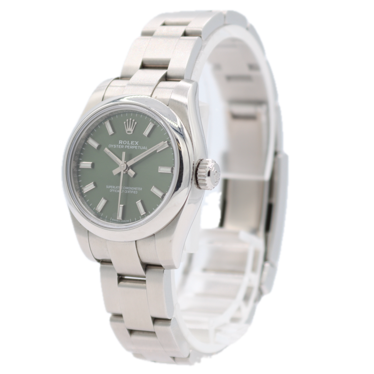 Pre-Owned Modern Rolex Oyster Perpetual Olive Green 176200 – photo 3
