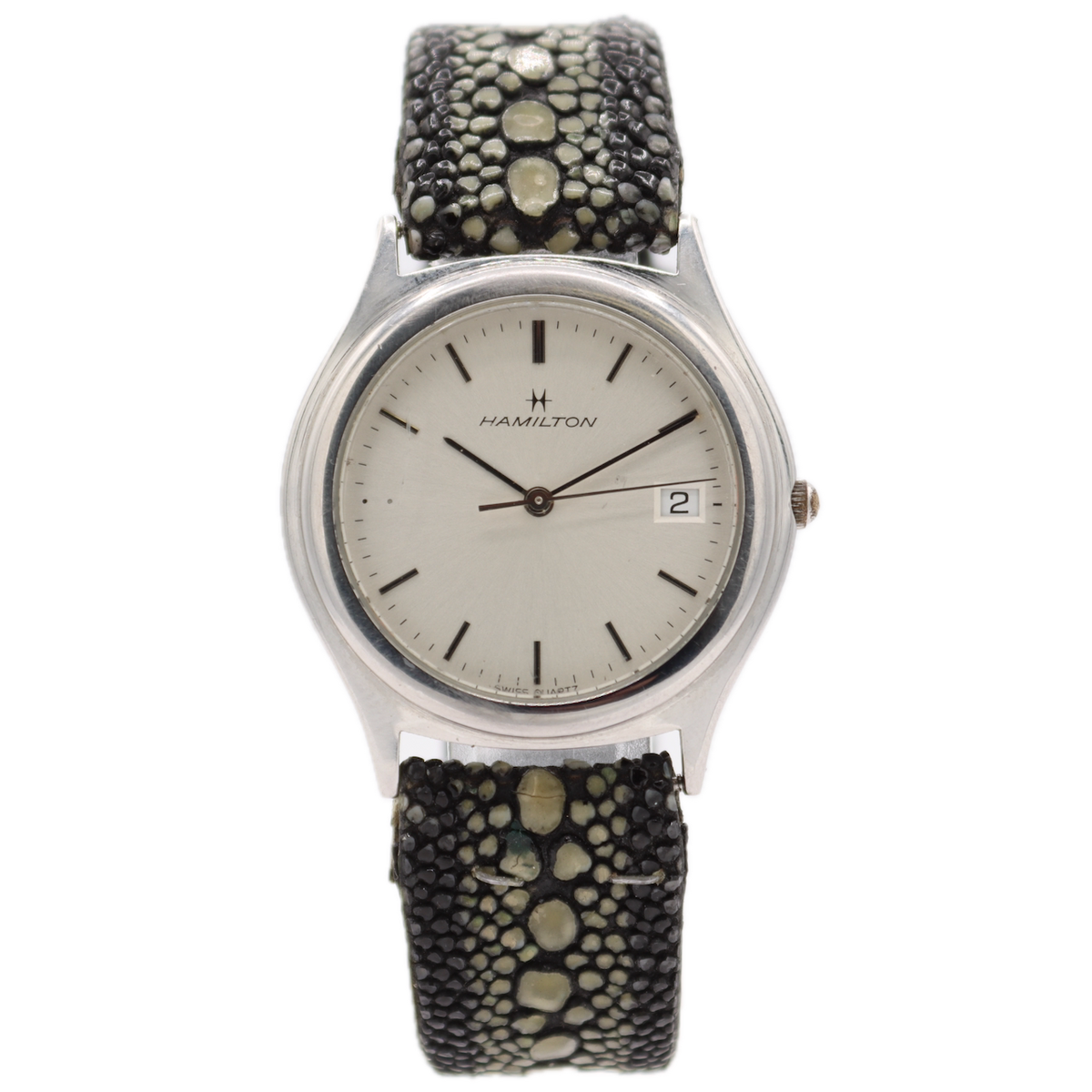 Hamilton White Sunburst Dial 8869