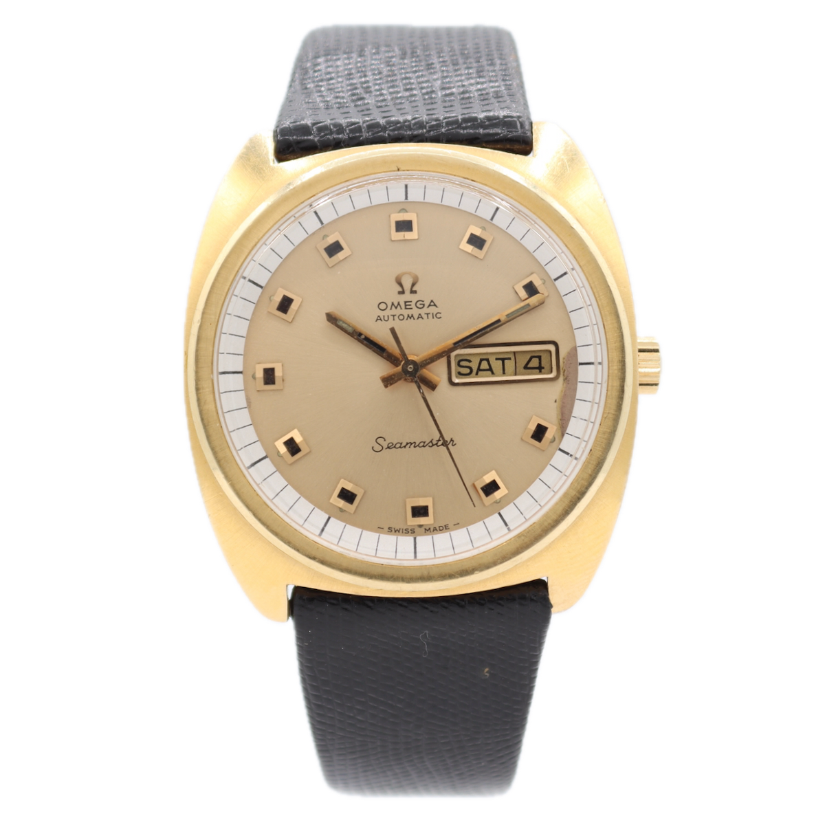 Omega Seamaster 166.064 Black Lizard Band