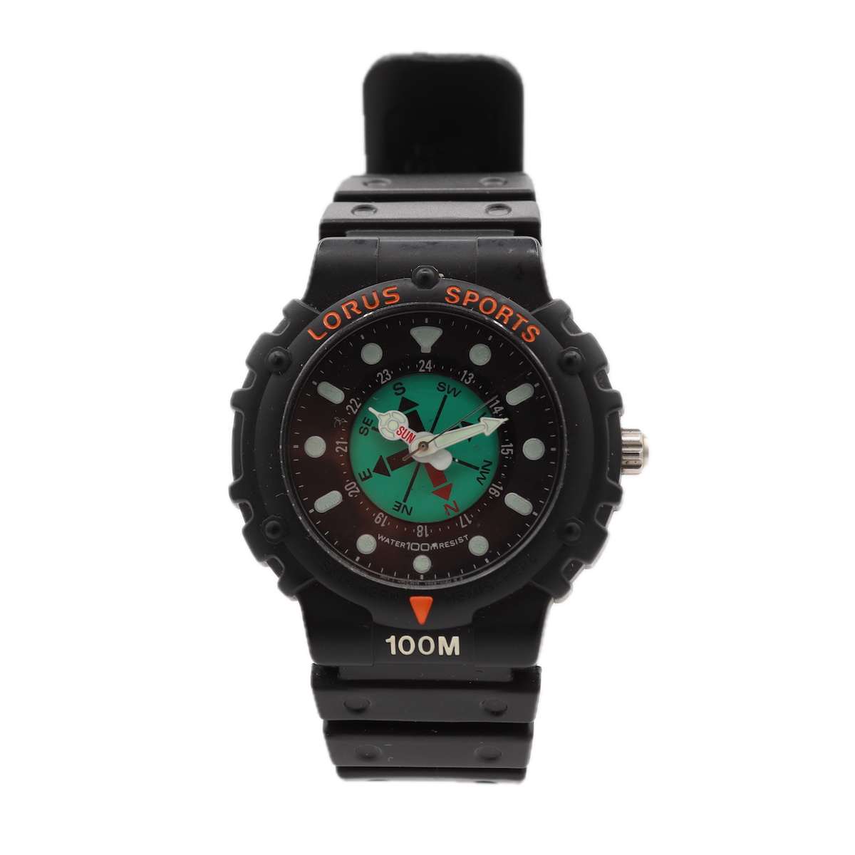 Lorus Sports Black Compass V829-0080