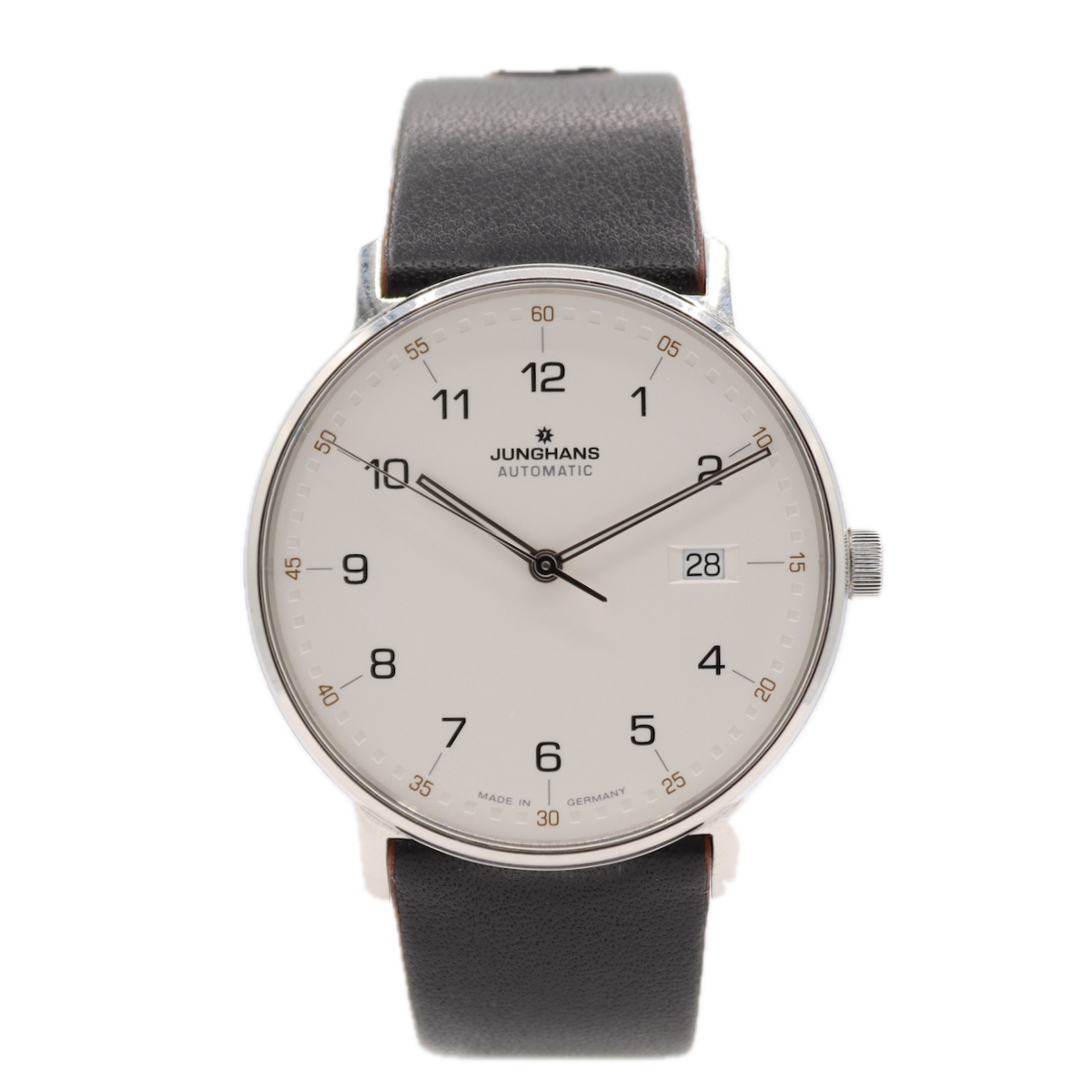 Junghans Form A 27/4731.00 Black Leather